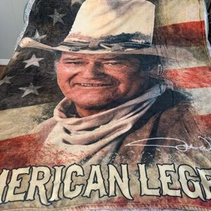 John Wayne American Legend Throw Blanket